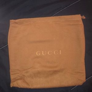 Gucci dust bag in brown